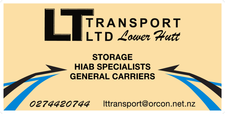 LT Transport Contact Card and Link to lttransport.co.nz